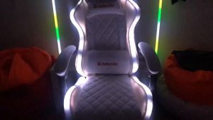 Кресло игровое Defender Energy Белый RGB