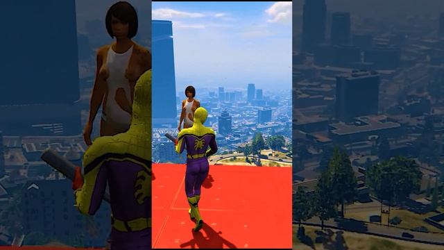 GTA 5 Epic Water Ragdolls Spiderman Vs Girls