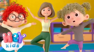 A música da ioga ♀️ | Aula de yoga para crianças e bebês | HeyKids em Português