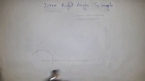 How to draw right angle triangle using compass.construct right angle triangle.shsirclasses.