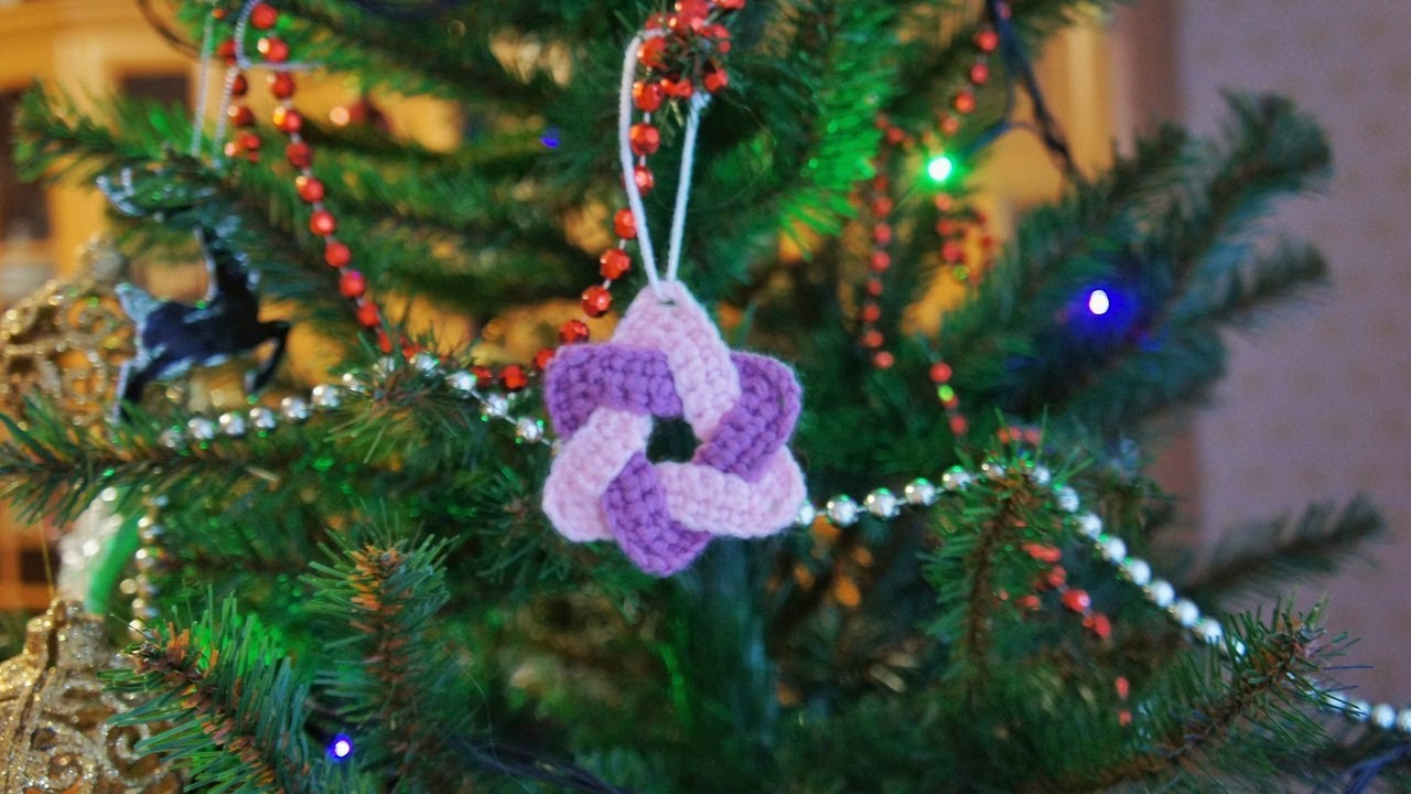 ВЯЗАНАЯ ЁЛОЧНАЯ НОВОГОДНЯЯ ИГРУШКА КРЮЧКОМ ЗА 5 МИНУТ!!! смотреть онлайн