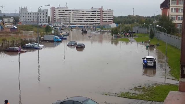 Сентябрь 2016г Потоп на ул. Люберка смотреть онлайн