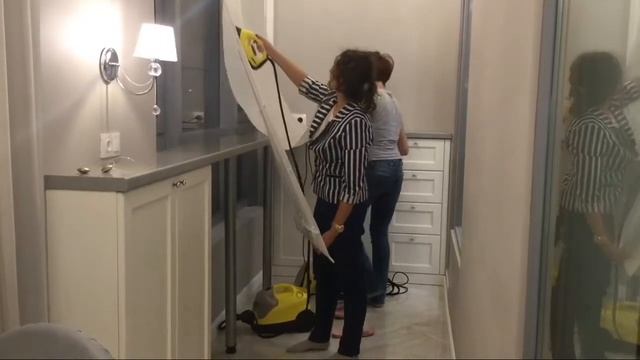 Уход за шторами при помощи парогенератора. Быстро и легко;)