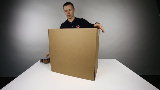 550 х 350 х 350 Четырехклапанная коробка трехслойная, бурая смотреть онлайн