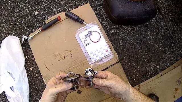 How to change coolant and thermostat Lincoln Town Car смотреть онлайн