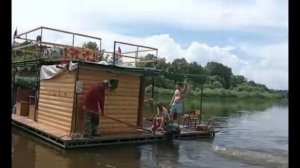 Лето на плоту. Отдых с друзьями