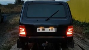 Светодиодные LED задние фонари на ВАЗ Нива