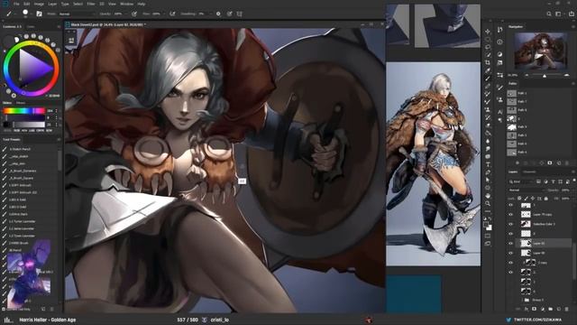 Learning the basics of drawing in Photoshop - Изучение основ рисования в Photoshop смотреть онлайн