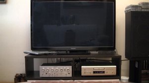 Звук акустика копии Coral BL-25, доработанный усилитель Sony TA-1130, источник Denon DVD A-1