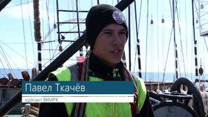 Парусник «Крузенштерн» в «ревущих» сороковых