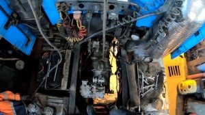Ремонт Volvo FH 16 1000lc. Синяя молния. Разбор КПП. Ретардер. 1ч.