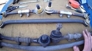 Как установил комплект тяг рулевой трапеции фирмы ТРЕК. Нива. How replaced the steering linkage set