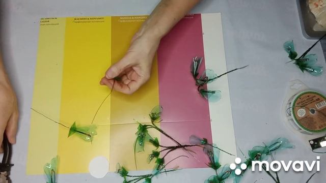 Как сделать хрустальную веточку цветов?ПЭТ бутылки !#ростовыецветы #