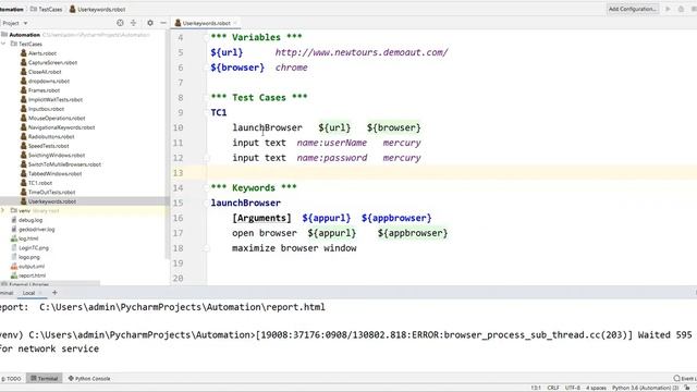 Part 13- User Defined Keywords & Resource Files in Robot Framework | Selenium with Python