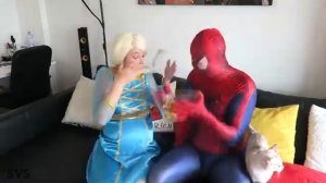 Spiderman & Frozen Elsa vs JOKER POO AND FART PRANK Toilet Battle - Superhero Fun in Real Life