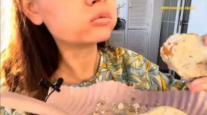 ASMR crunch clay&chalk_ глины Комета Хейли, Вуаль, Коричневая, мел Сухарик💥💦#asmr #eatingsounds