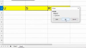 Short cut key to group rows and columns in Libre calc@COMPUTEREXCELSOLUTION