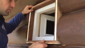 Как врезать окно в баню 3/3
