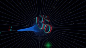3D stereo. Mantra AUM-meditation. Медитация с мантрой АУМ