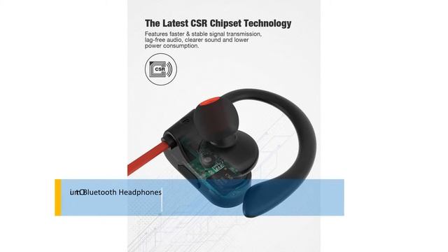 Otium Bluetooth Headphones, Best Wireless Earbuds IPX7 Waterproof Sports Earphones смотреть онлайн