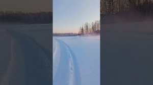 катаем на снегоходе,BRP Scandik wt 550.