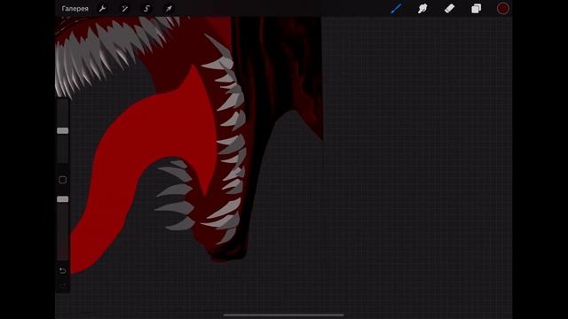 Venom - Carnage Digital painting process | Процесс рисования Веном смотреть онлайн