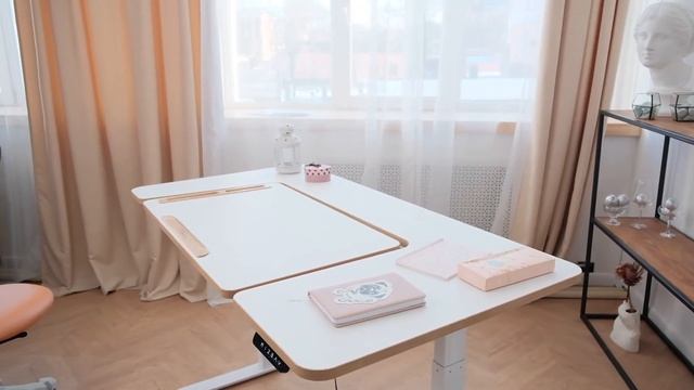 Новинка! П-образный Стол Trifecta Premium для занятий сидя-стоя с электроприводом. смотреть онлайн