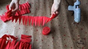 Ростовой цветок из гофрированной бумаги. Пошаговая инструкция. Огромный цветок для фотосессии