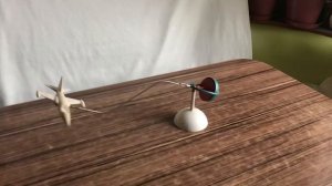 Механическая игрушка -Гироскопический самолет.СССР.Редкость.