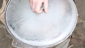 Хашлама из баранины в казане на костре по семейному рецепту.