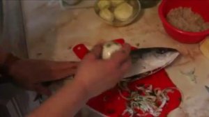 Лакедра запечённая с луком