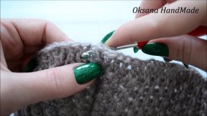 Теплая Шапка или Берет крючком. Мастер класс. Crocheted hat