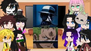 Demon Slayer react to Zoro