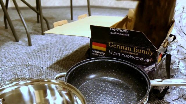Обзор набора кастрюль German Family GF-2059 из нержавеющей стали 13 предметов Германия