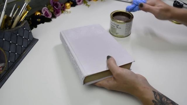 SHABBY CHIC DECOUPAGE ON BOOK COVERS | CRAFT WITH ME EP.4 смотреть онлайн