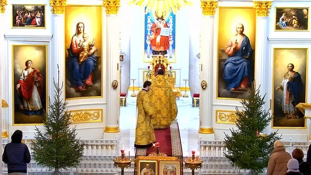 02.01.2022 Прямая трансляция богослужения в Храме Рождества Христова на Песках. смотреть онлайн