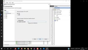 Open TCP/UDP manual Ports in Windows 10