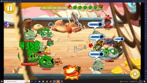 Angry birds epic Playing as 6 pigs in a battle!