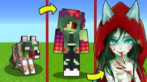 КАК МЕНЯЛАСЬ ДЕВУШКА ЗОМБИ СОБАКА МУТАНТ И ЕЕ ЖИЗНЕННЫЙ ЦИКЛ В МАЙНКРАФТ!ЭВОЛЮЦИЯ MINECRAFT ТРОЛЛИНГ