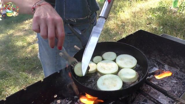 Дачная кухня. Шайбы из кабачков с фаршем