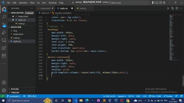How to create Movie website using html css | Project for beginners