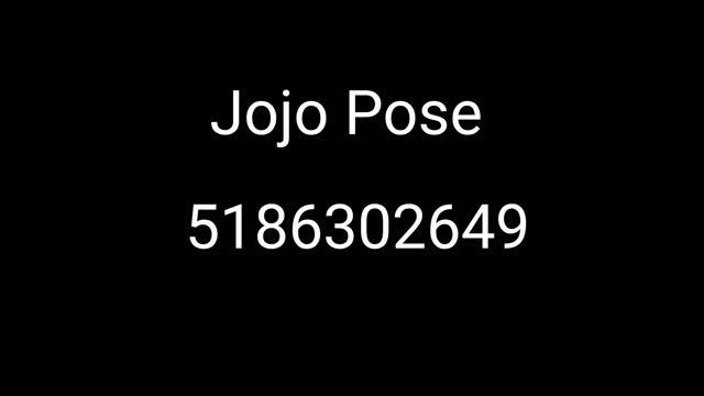 (READ DESCRIPTION FOR THE NEW CODE) Jojo Pose Roblox id смотреть онлайн