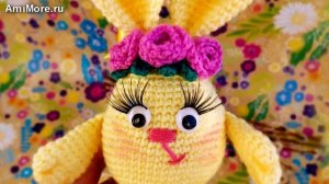 Амигуруми: схема Пасхальный зайчишка. Игрушки вязаные крючком - Free crochet patterns.