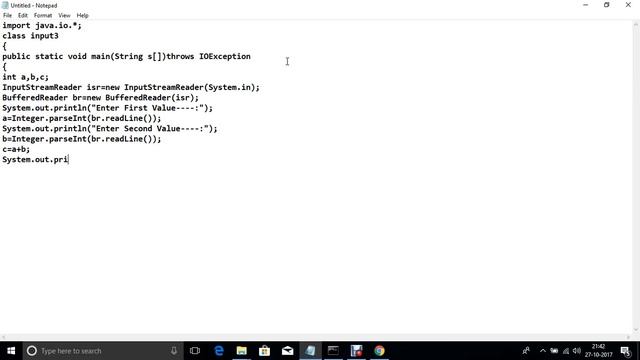 Input from user in java using InputStreamReader and BufferedReader смотреть онлайн