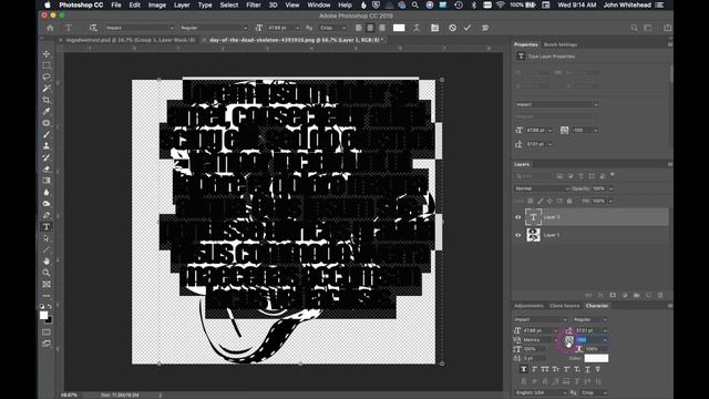 Type Vector Trick in Adobe Photoshop смотреть онлайн
