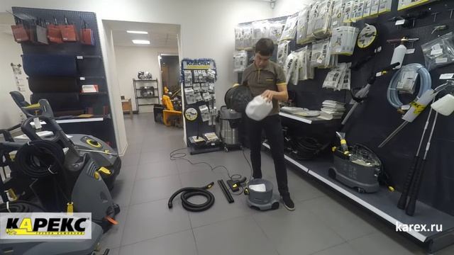 Karcher T 10/1 профессиональный пылесос сухой уборки смотреть онлайн