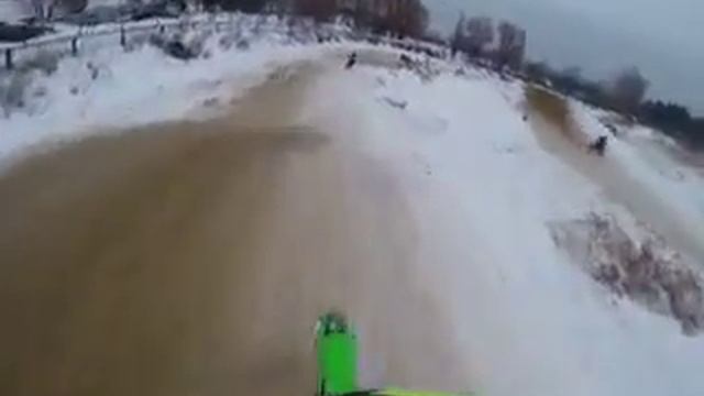 Мотокросс крылатское 14.02.2015 первый заезд MX2 смотреть онлайн