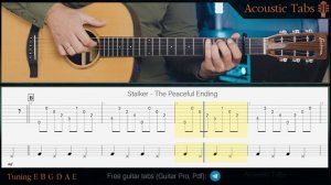 Stalker - The Peaceful Ending (GUITAR TABS)