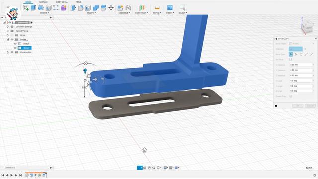 Правим STL в CURA и Fusion 360. 3д Модели для сборки UNI 3D