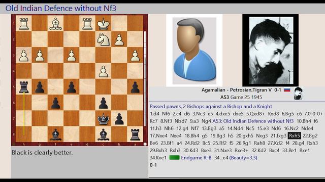 The Powerful Passed Pawns || Aganalian vs Petrosian, Tiflis 1945 || IRVING CHERNEV смотреть онлайн